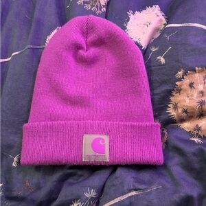 Carhartt purple beanie